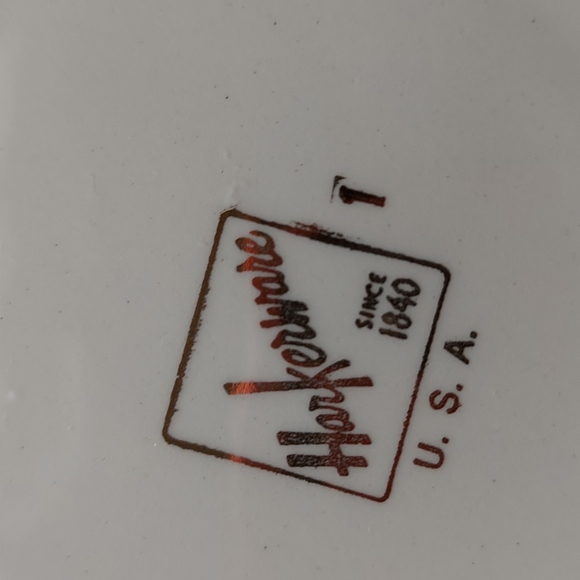 Winter Scene Bread & Butter Plates made by Harkerware with Currier and Ives - Picture 7 of 10